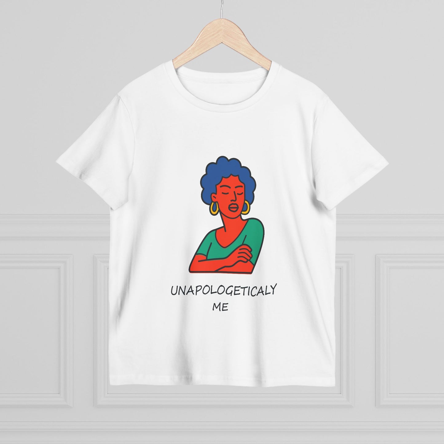 Unapologetically Me Women's Tee — Bold Afro Illustration Empowerment Shirt