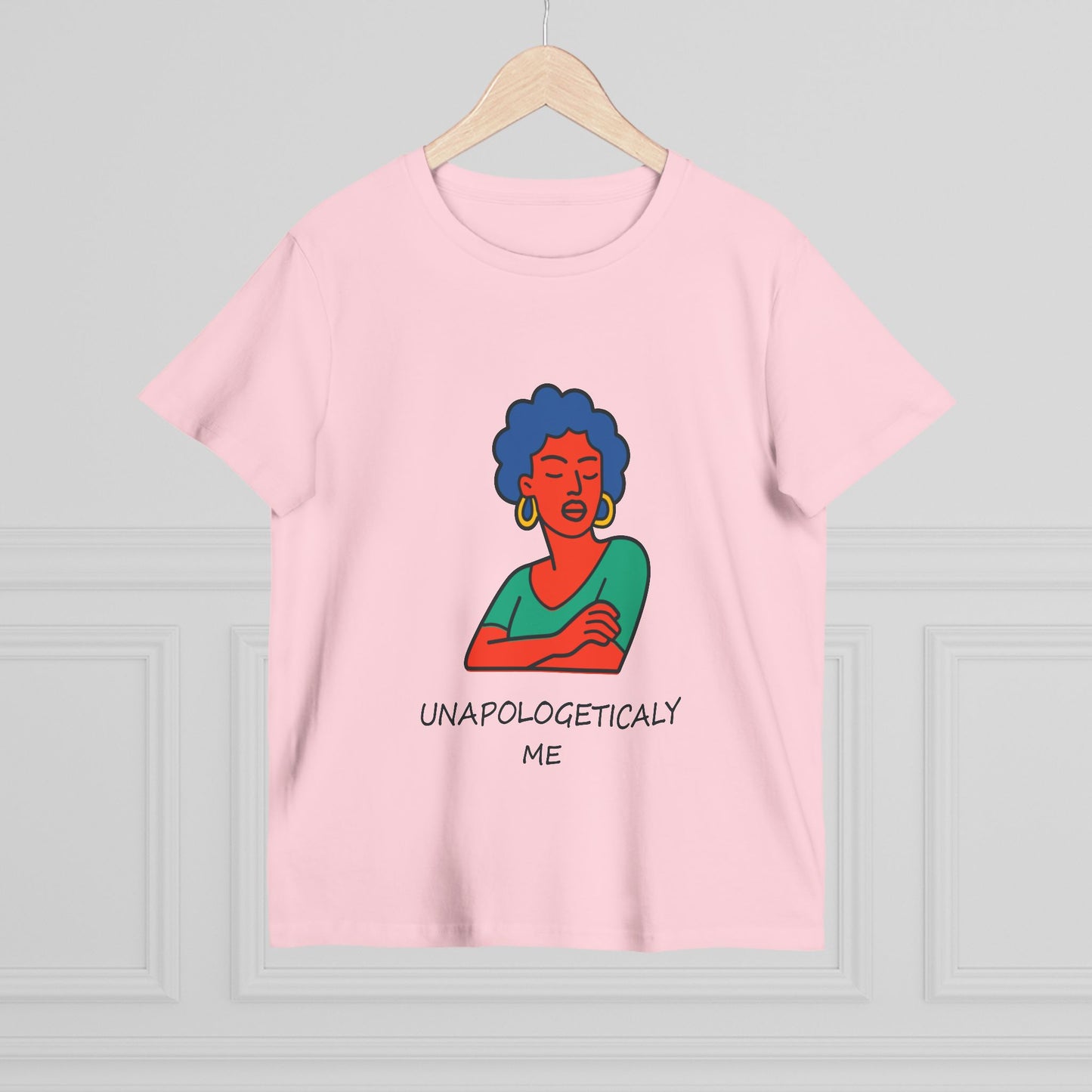 Unapologetically Me Women's Tee — Bold Afro Illustration Empowerment Shirt