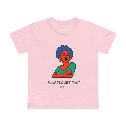 Unapologetically Me Women's Tee — Bold Afro Illustration Empowerment Shirt